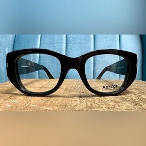 New Vintage Moscot THEROUX Black Eyeglasses